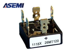 26MT120 ASEMI品牌三相整流桥堆