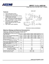 LB10S ASEMI品牌贴片整流桥堆 参数规格书