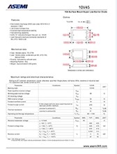 10V45 ASEMI品牌贴片肖特基二极管10V45参数规格书