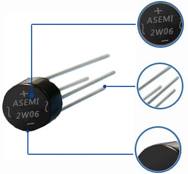 2W06圆桥参数规格，ASEMI工程师解读