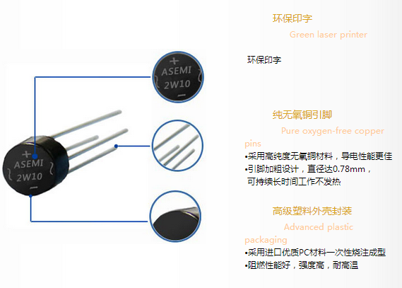 整流圆桥2W10怎么接？ASEMI专业图解两步走！