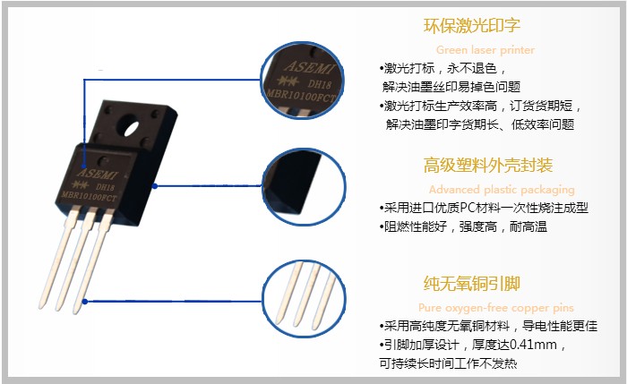  MBR10100FCT 塑封与铁头各有什么优缺点？ASEMI工程考100分的答卷被曝光了！ 