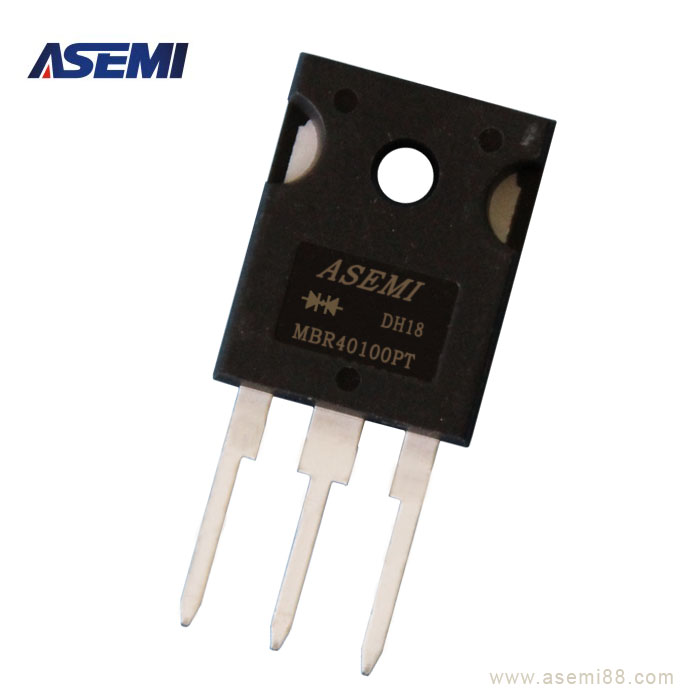MBR40100PT MBR40100F ASEMI两款肖特基二极管的比较