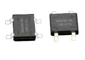 ASEMI品牌DB107S贴片整流桥，电源领域