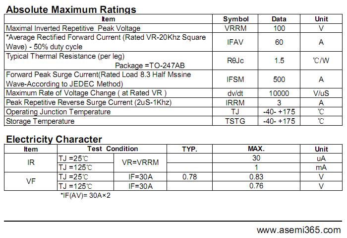 MBR60100PT-ASEMI