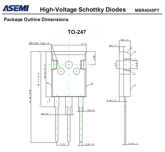 MBR4045PT-ASEMI