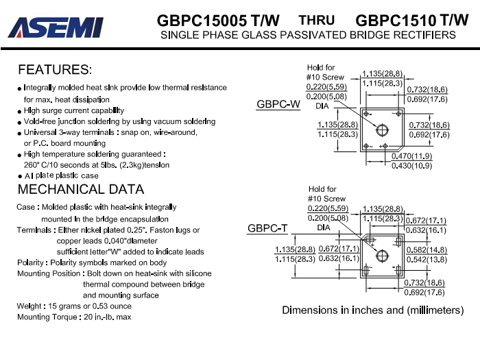 GBPC1510-ASEMI
