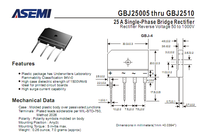 GBJ2510-ASEMI