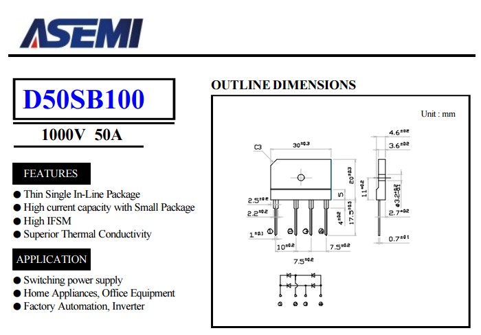 D50SB100-ASEMI