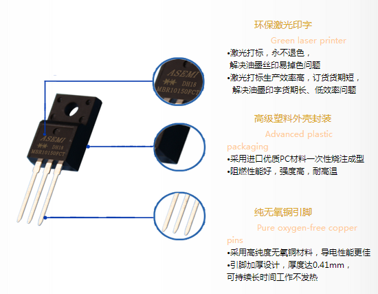 ASEMI-MBR10150FCT捧出一颗86mil米克朗真芯来,你如何能不明了?